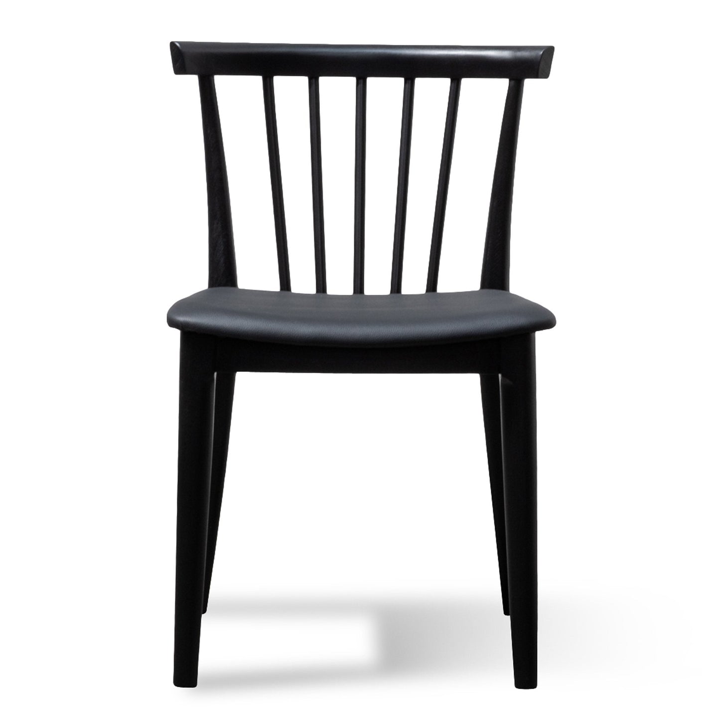 Set of 2 - Garret Wooden Dining Chair - Full Black