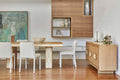 Porto Dining Table - Natural Oak - Shell