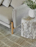 Rufus Slice Side Table - Latte Marble