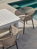 Cabana Lace Dining Armchair - Brique - Brique