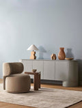 Tilda Occasional Chair - Sugar Velvet - Tundra Speckle