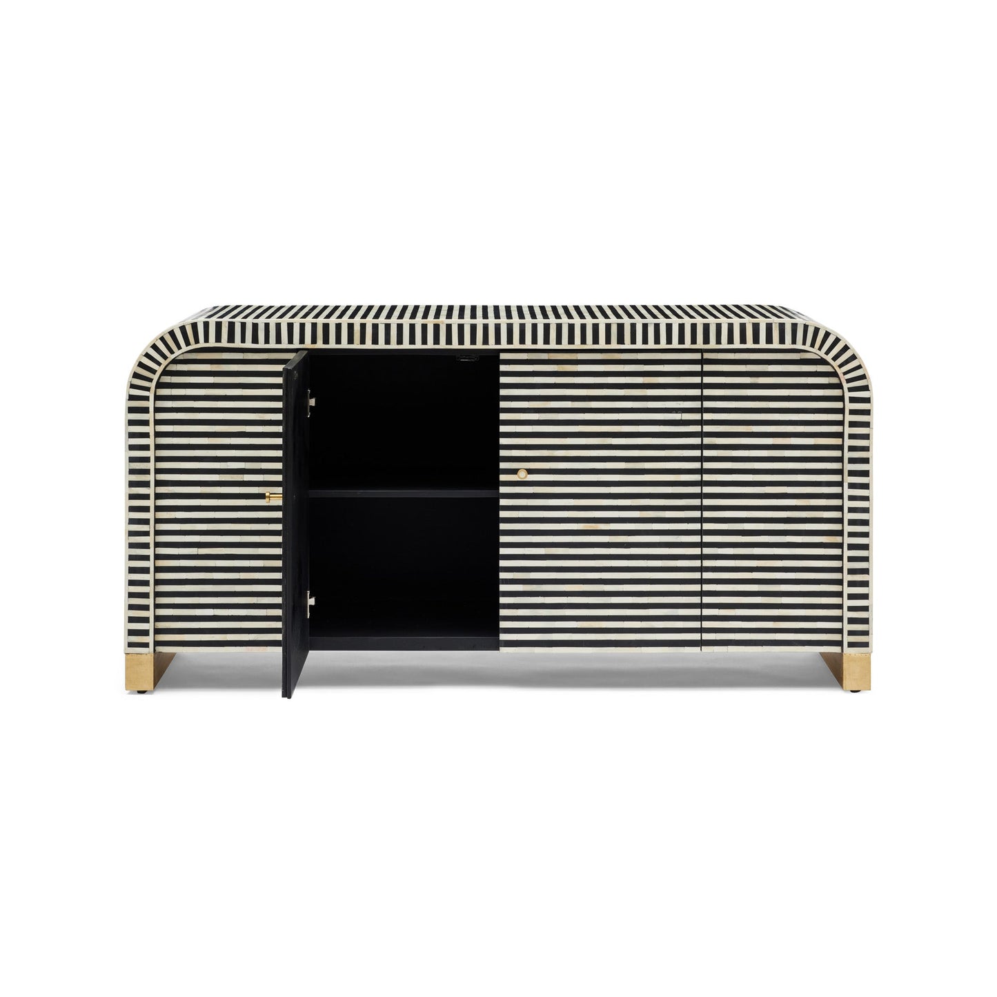 Hugo Bone Inlay Sideboard Black