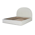 Antoni King Bed Frame - Ivory White Boucle with Storage