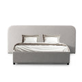 Greta Queen Sized Bed Frame - Clay Grey with storage