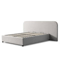 Greta Queen Sized Bed Frame - Clay Grey with storage