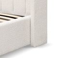 Hillsdale Wide Base Queen Sized Bed Frame - Snow Boucle