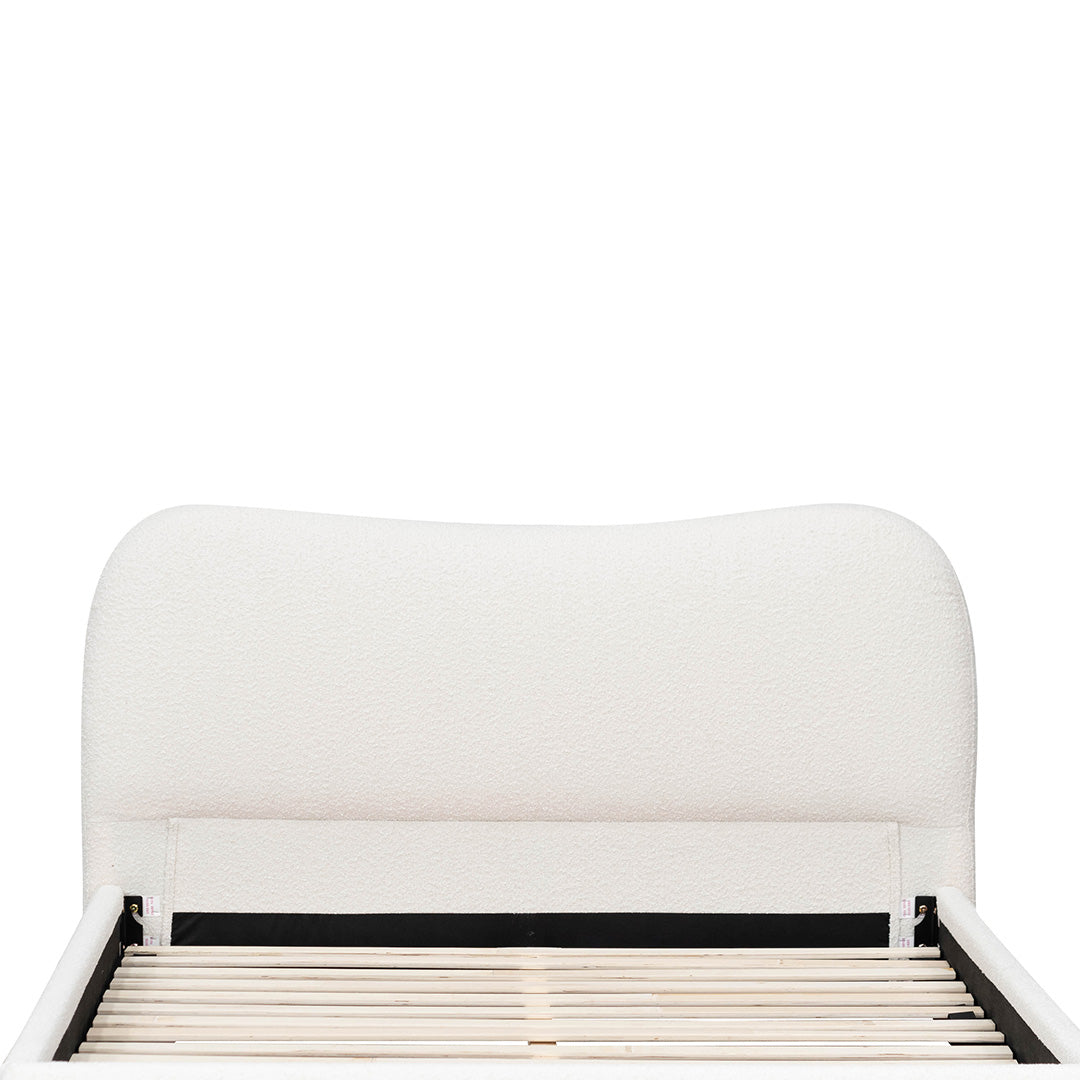 Diaz Queen Bed Frame - Cream White