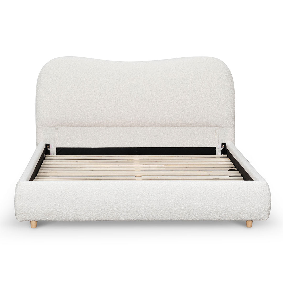 Diaz Queen Bed Frame - Cream White