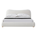 Diaz King Bed Frame - Cream White