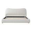 Diaz King Bed Frame - Cream White