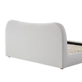 Diaz King Bed Frame - Cream White