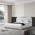 Diaz King Bed Frame - Cream White