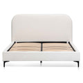 Meredith King Bed Frame - Cream White