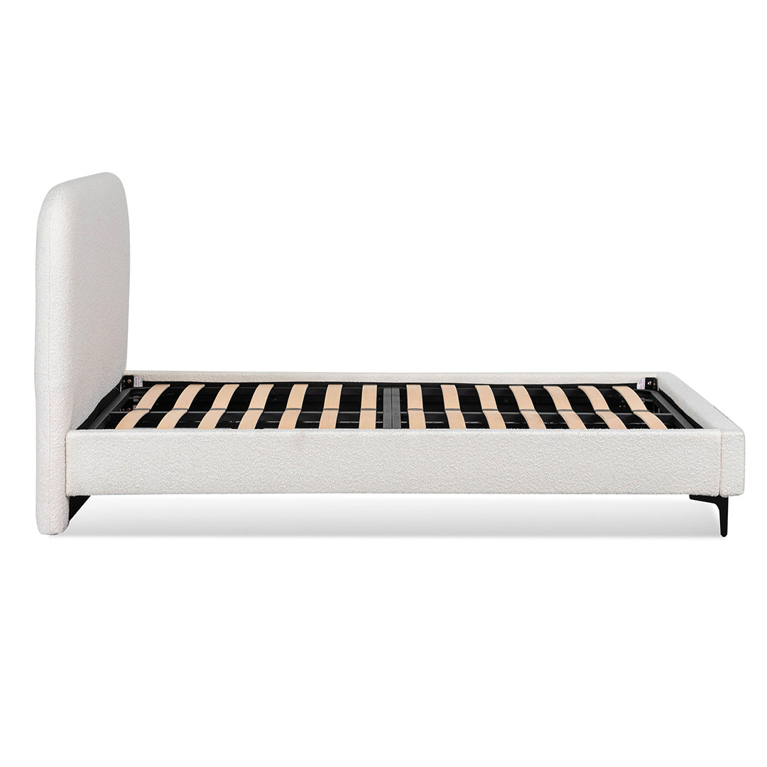 Meredith King Bed Frame - Cream White