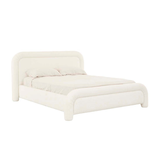 Almos Chubby Bed - Ivory Boucle