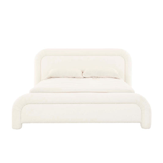 Almos Chubby Bed - Ivory Boucle