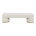 Aden Bench Seat - Oat Boucle - Natural Ash