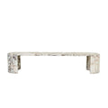 Amara Moon Bench - Natural Ocean Marble