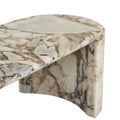 Amara Moon Bench - Natural Ocean Marble