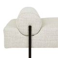 Axel Bench Seat - Coconut Speckle - Black Metal