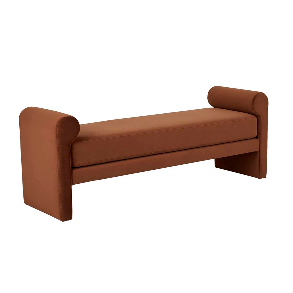 Bennet Bench Seat - Cinnamon Velvet