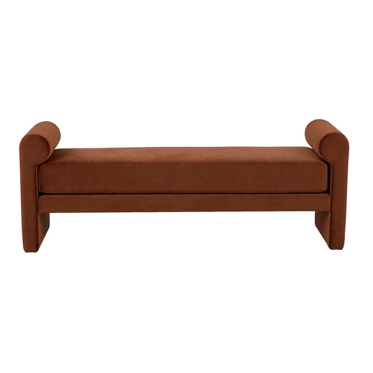 Bennet Bench Seat - Cinnamon Velvet