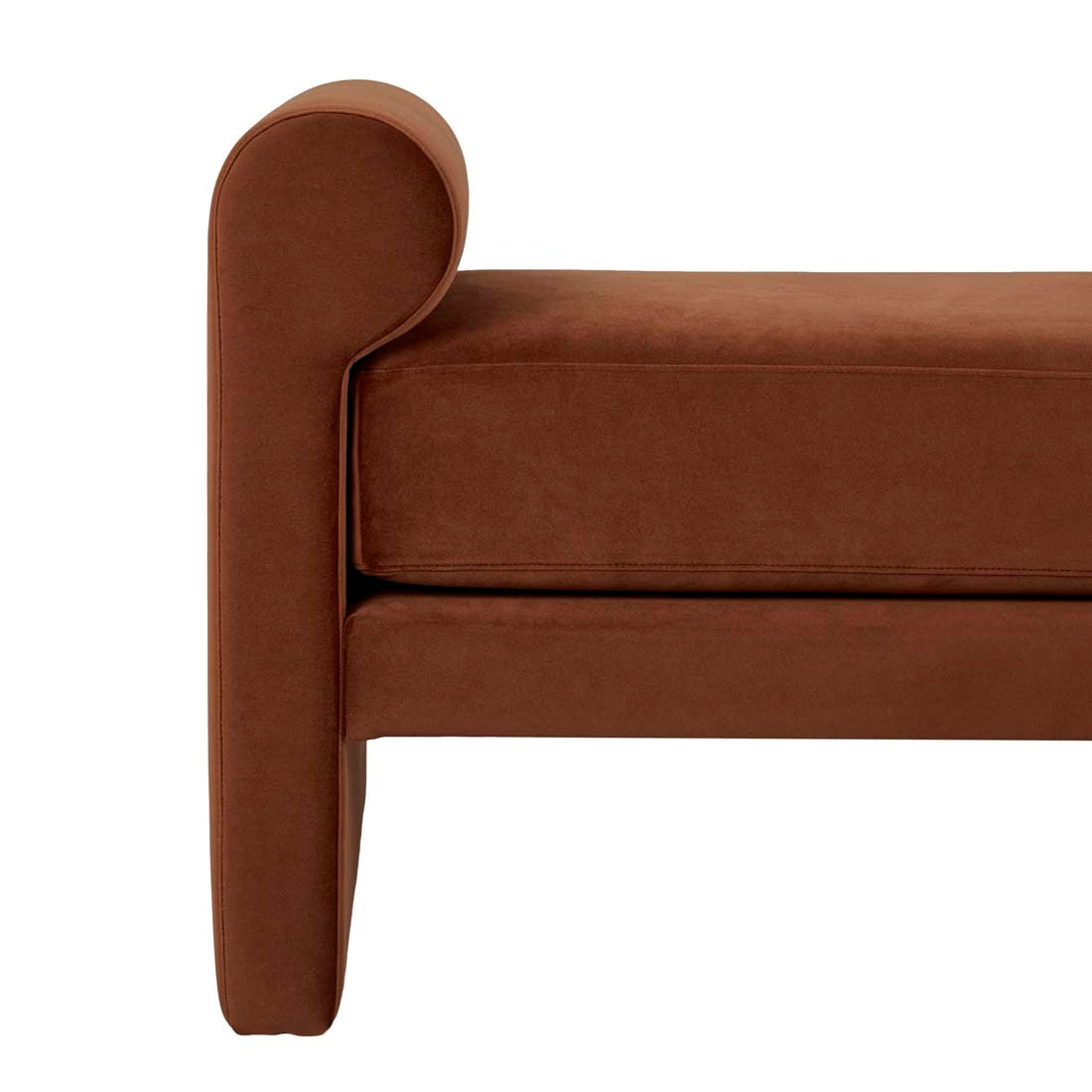 Bennet Bench Seat - Cinnamon Velvet