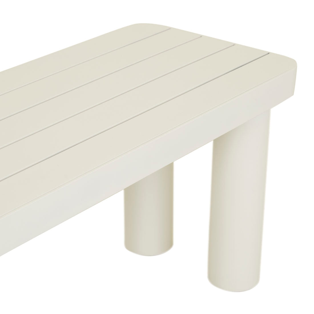 Frankie Outdoor Benchseat - Aluminium White