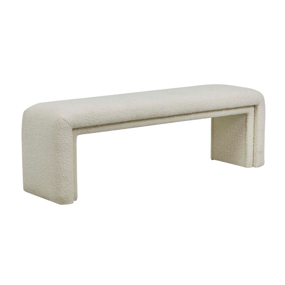 Hugo Layer Bench Seat - Chalk Boucle