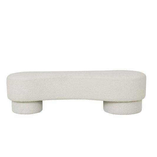 Zola Bench Seat - Chalk Boucle