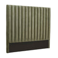 Kennedy Tufted Bedhead - Olive Green Velvet