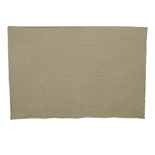 Vittoria Slip Cover Bedhead - Olive Linen