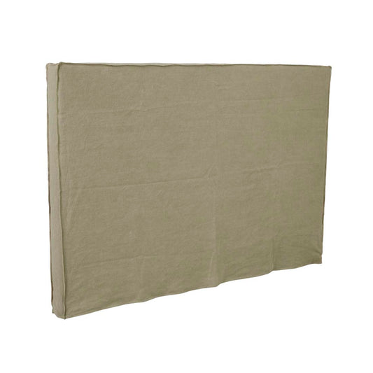 Vittoria Slip Cover Bedhead - Olive Linen