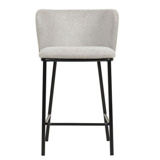 Set of 2 - Flossie 65cm Bar Stool - Coastal Light Grey