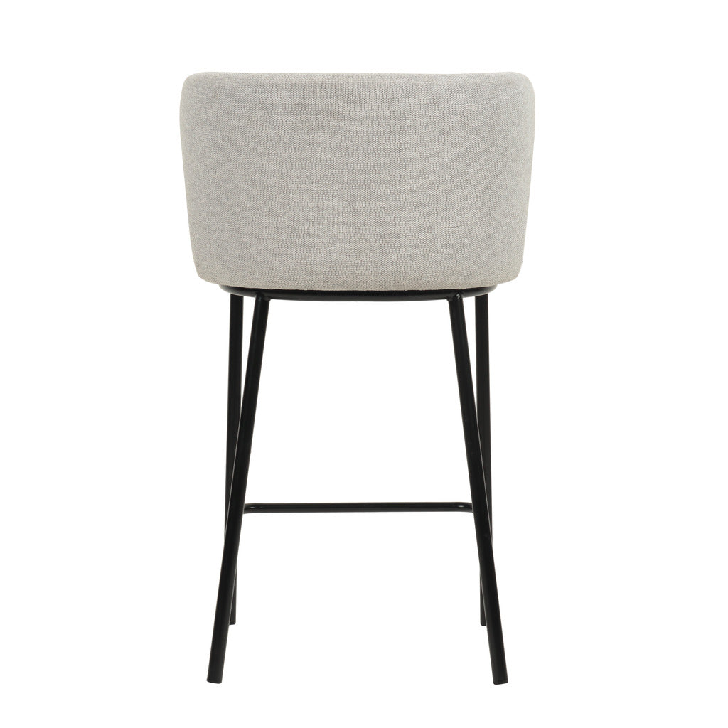 Set of 2 - Flossie 65cm Bar Stool - Coastal Light Grey