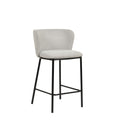 Set of 2 - Flossie 65cm Bar Stool - Coastal Light Grey