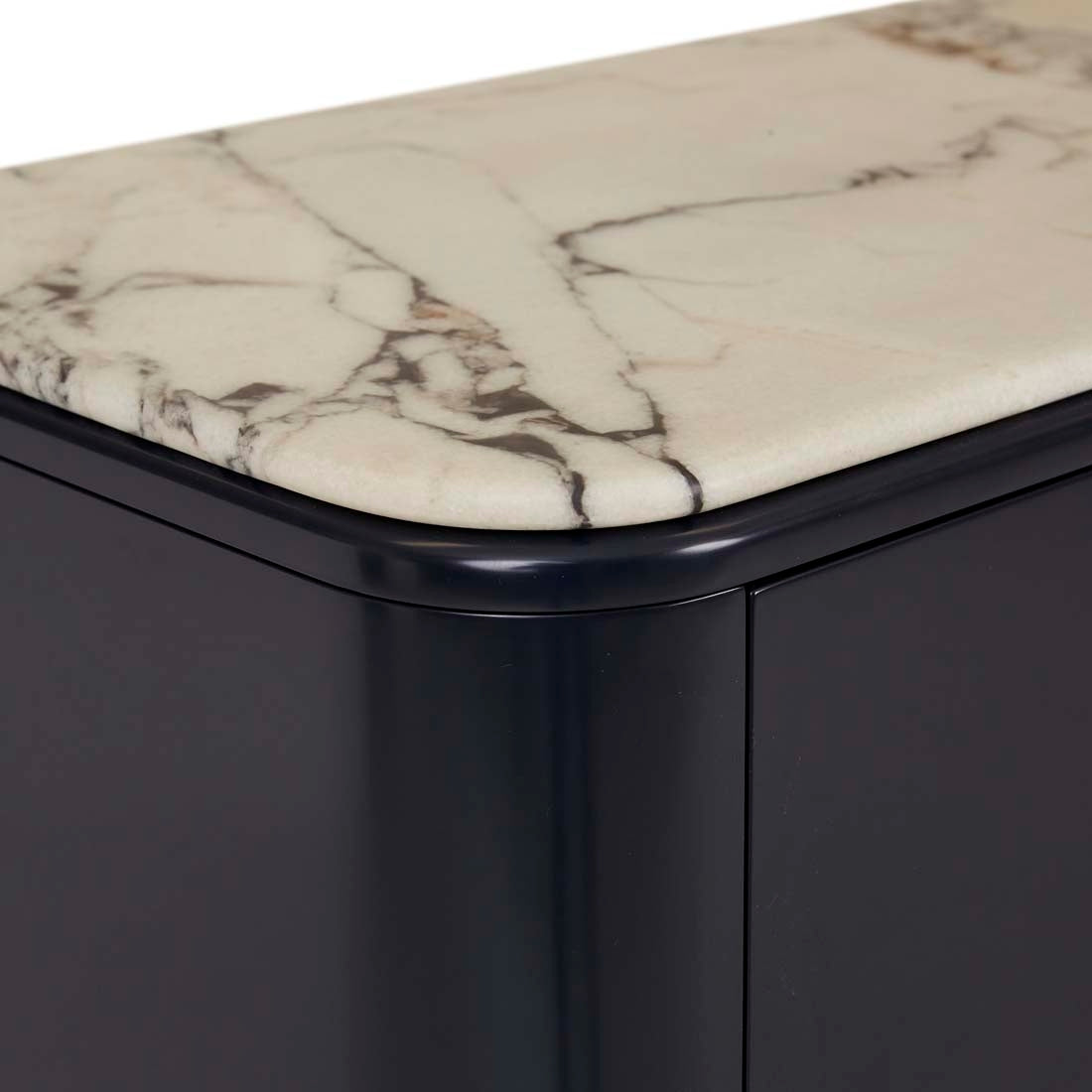 Frankie Marble Buffet - Matt Ocean Marble - Gloss Navy