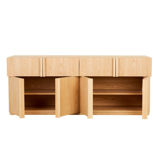 Kin 2 Drawer 4 Door Buffet - Natural Ash