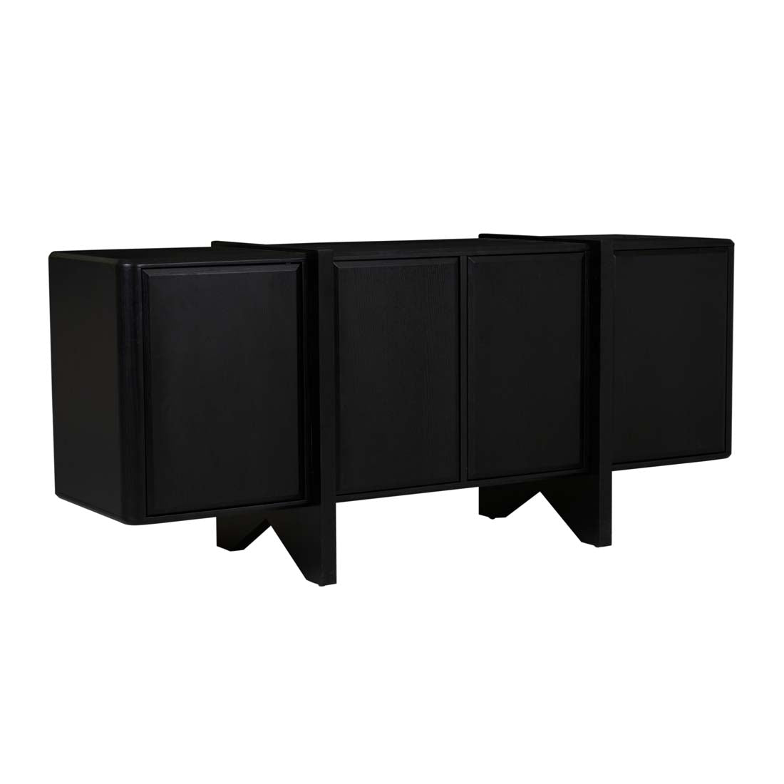 Pane Buffet - Matt Black Oak