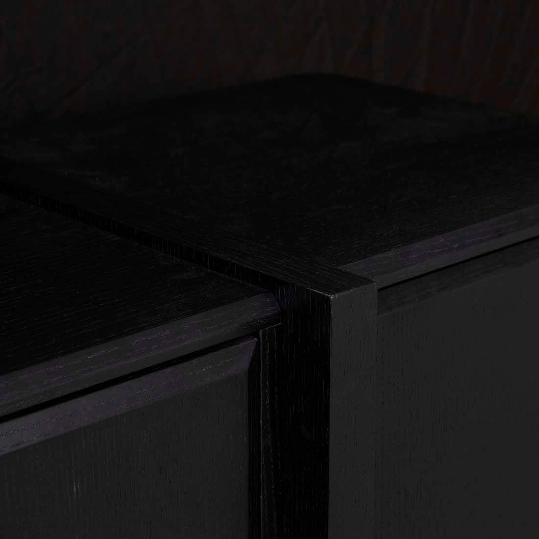 Pane Buffet - Matt Black Oak