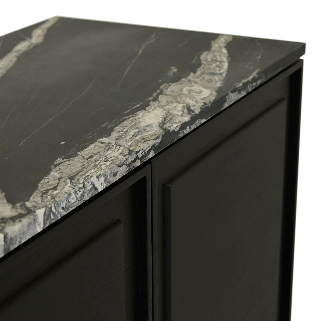 Sketch Yorke Marble Buffet - Black Onyx - Black Marble