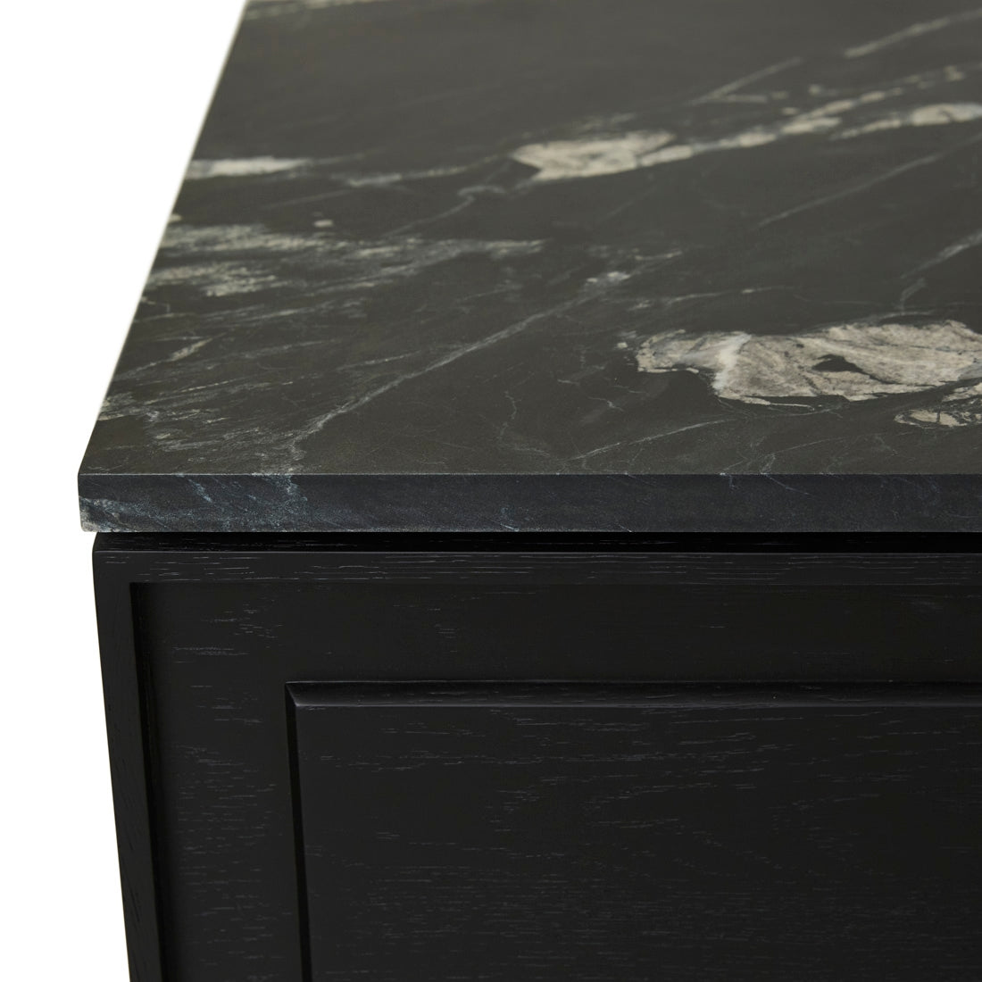 Sketch Yorke Marble Buffet - Black Onyx - Black Marble