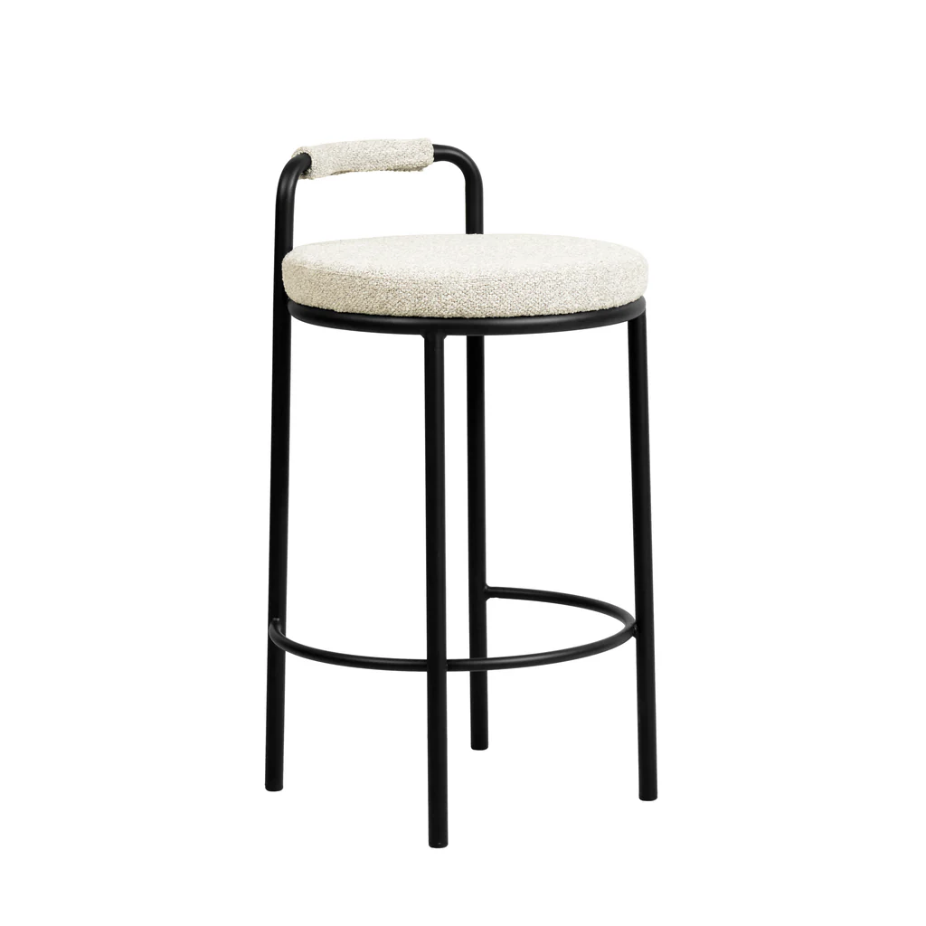 Set of 2 - Karimi 65cm Bar Stool - Clay Grey