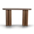 Roshan 1.3m Pill Shape Console Table - Caramel Oak