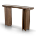 Roshan 1.3m Pill Shape Console Table - Caramel Oak