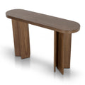 Roshan 1.3m Pill Shape Console Table - Caramel Oak