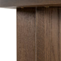 Roshan 1.3m Pill Shape Console Table - Caramel Oak