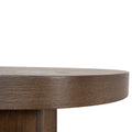 Roshan 1.3m Pill Shape Console Table - Caramel Oak