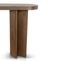 Roshan 1.3m Pill Shape Console Table - Caramel Oak