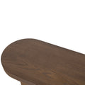 Roshan 1.3m Pill Shape Console Table - Caramel Oak